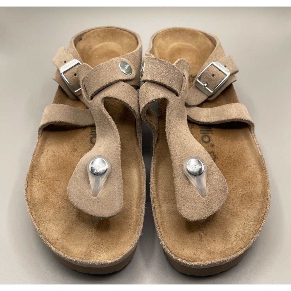 Birkenstock Papillio Luna Suede Sandals size 36 tan